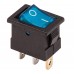 REXANT 36-2171 Выключатель клавишный 12V 15А (3с) ON-OFF синий  с подсветкой  Mini  (RWB-206-1)