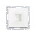 Розетка компьютерная RJ-45 белая "Нептун" (SBE-05w-S1-RJ)