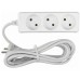 Удлинитель бытовой GES-10-2x075-3-3m, б/з, б/в,1/50