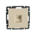 Розетка компьютерная RJ-45 бежевая "Нептун"