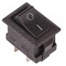 REXANT 36-2010 Выключатель клавишный 250V 3А (2с) ON-OFF черный  Micro (10/5000)