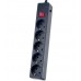 Perfeo сетевой фильтр "POWER+", 5,0м, 5 розеток, черный (PF-PP-5/5,0-B)