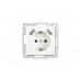 Розетка с заземлением и 2-мя USB 16А белая "Нептун" (SBE-05w-16-S1-USB)