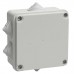 Коробка КМ41233 распаячная 100х100х50 мм О/П IP44 (RAL7035, 6 гермовводов) ИЭК