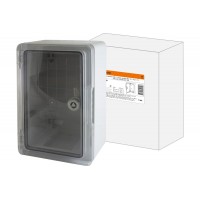 Бокс пластиковый ЩМП-0-1, прозр., крышка, ABS, IP65, -45 до +75 С, навесной, (300x200x130) TDM