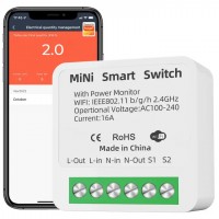 WiFi реле + bluetooth TDQ004W-WiF-Blu-16A-POW