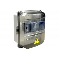 Бокс KRZMI ЩРН-П 8 навесной пластик прозрачная дверь IP55 226х197х106 мм