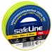 Изолента ПВХ желто-зеленая 19мм 20м Safeline