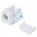 Вставка Keystone Jack RJ-12 (6Р6С) угол 90 градосов , 110 IDC Cabeus KJ-RJ12-90 Degree (15 шт.)